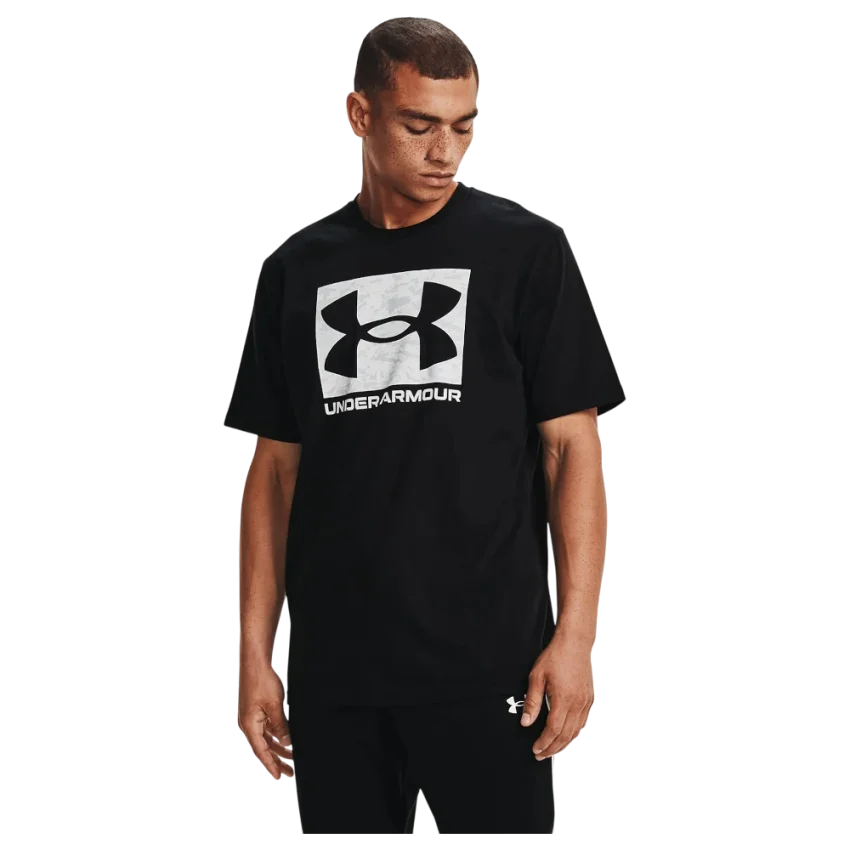 Under Armour UA ABC CAMO BOXED LOGO SS SİYAH Erkek Tshirt - 1