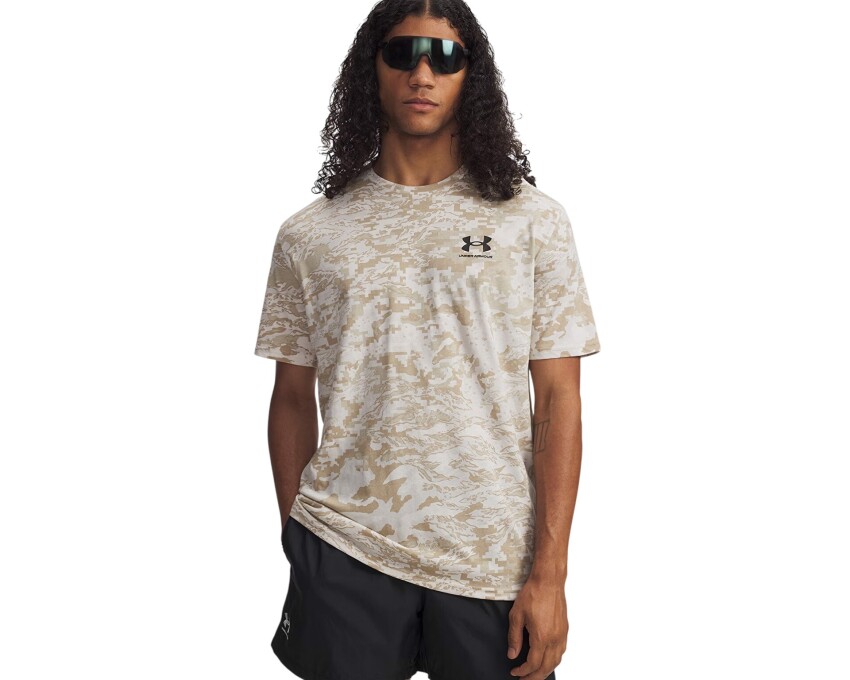 Under Armour UA Abc Camo SS Bej Erkek Tshirt - 1