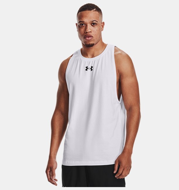 Under Armour UA BASELINE COTTON TANK BEYAZ Erkek Atlet - 1