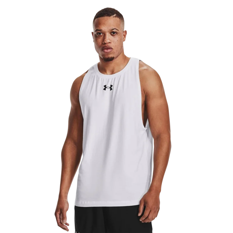 Under Armour UA BASELINE COTTON TANK BEYAZ Erkek Atlet - Under Armour (1)