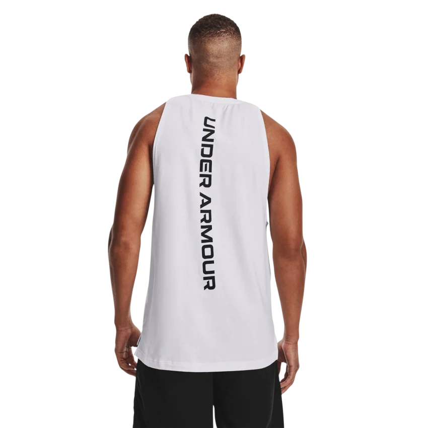 Under Armour UA BASELINE COTTON TANK BEYAZ Erkek Atlet - 3