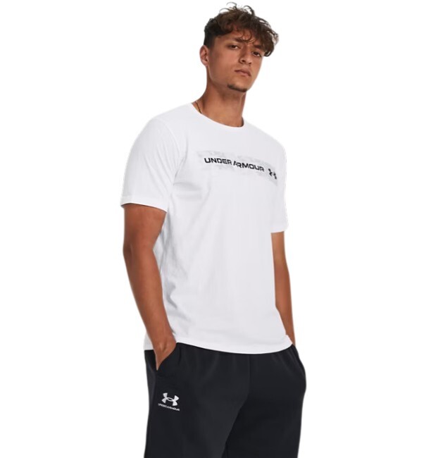 Under Armour UA Camo Chest Stripe SS Beyaz Erkek Tshirt - 1