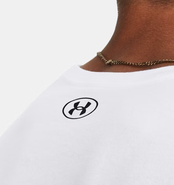 Under Armour UA Camo Chest Stripe SS Beyaz Erkek Tshirt - 4