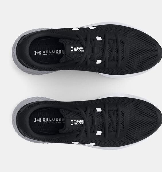 Under Armour UA Charged Rogue 3 Siyah-Gri-Beyaz Erkek Koşu Ayakkabısı 3024877-002 - 3