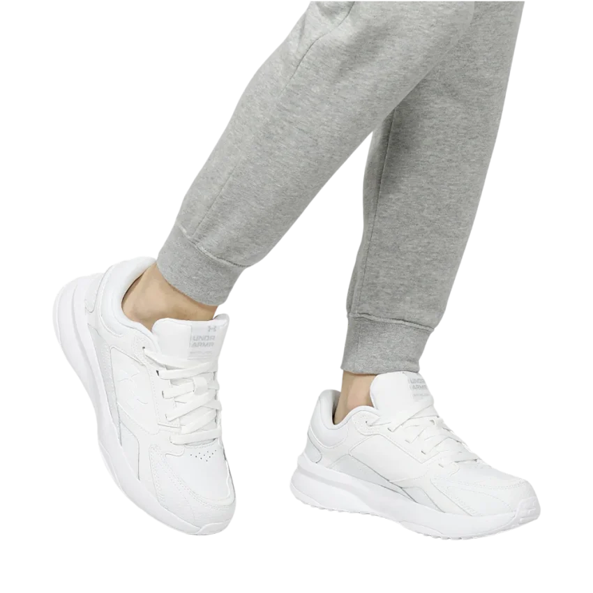 Under Armour Edge Deri Beyaz Erkek Günlük Ayakkabı - 5