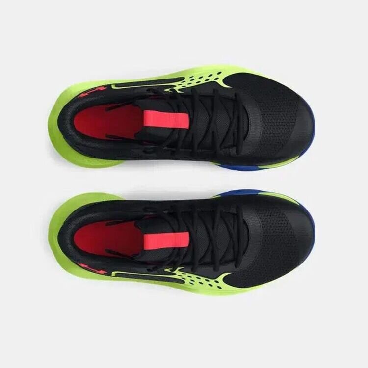 Under Armour UA GS JET '23 Siyah-Yeşil Çocuk Basketbol Ayakkabısı - 4