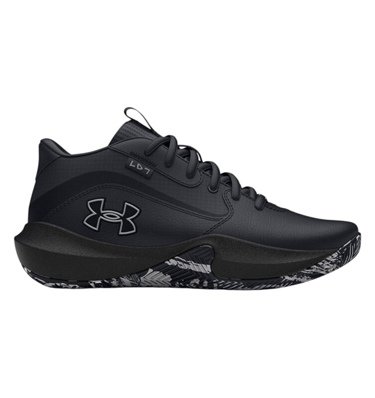 Under Armour UA GS Lockdown 7 Siyah Çocuk Basketbol Ayakkabısı - 1