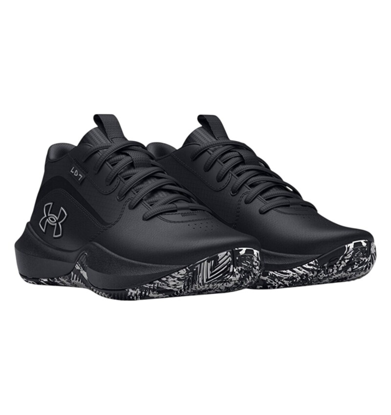 Under Armour UA GS Lockdown 7 Siyah Çocuk Basketbol Ayakkabısı - 3