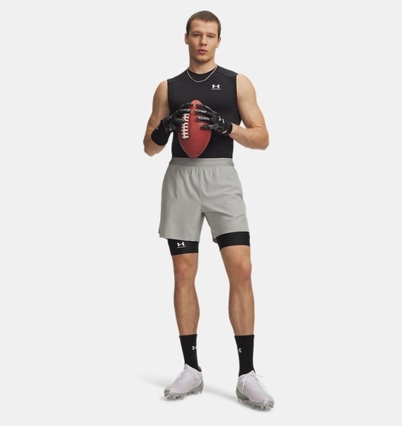 Under Armour UA HG Armour Lng Shorts Siyah Erkek Tayt - 4