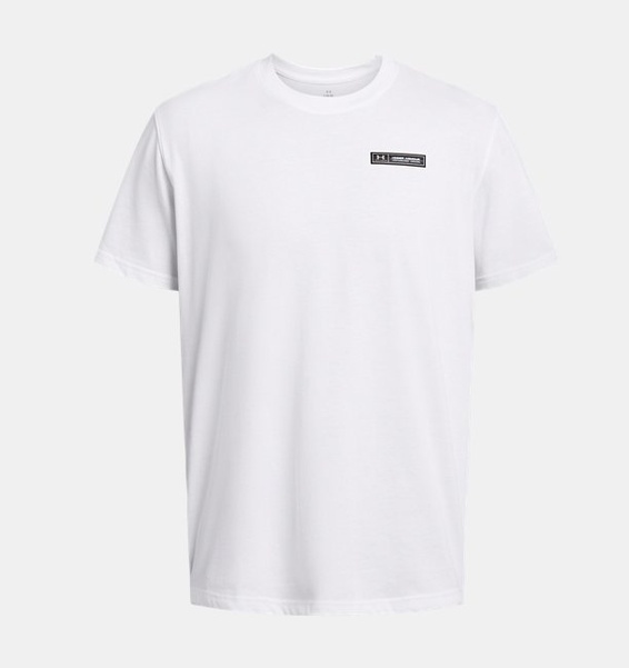 Under Armour UA HW Armour Label SS Beyaz Erkek Tshirt - 4