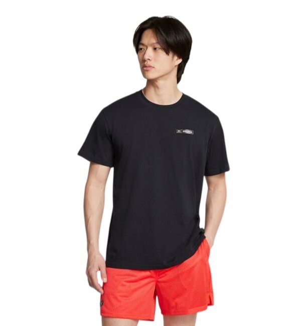 Under Armour UA HW Armour Label SS Siyah Erkek Tshirt - Under Armour