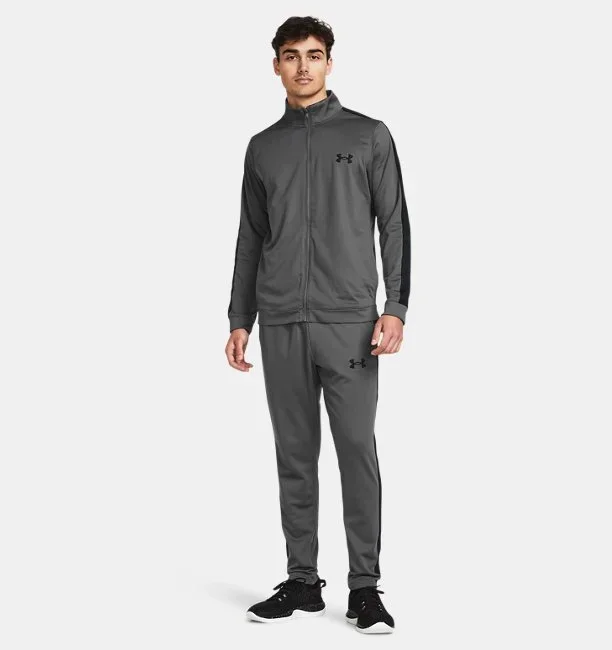 Under Armour UA Knit Track Suit Gri Erkek Eşofman Takımı - 1