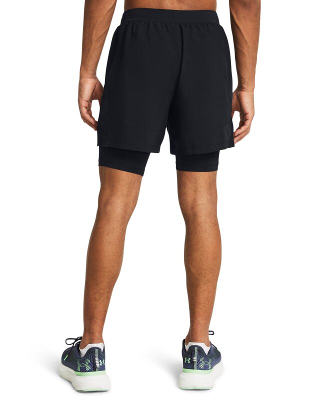 Under Armour UA Launch 5 2-In-1 Siyah Erkek Şort - Under Armour (1)