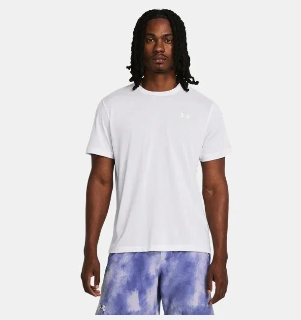 Under Armour UA Launch Shortsleeve BEYAZ Erkek Tshirt - 1