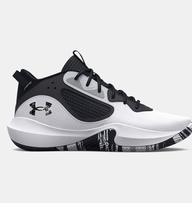 Under Armour UA Lockdown 6 BEYAZ Erkek Basketbol Ayakkabısı - 1