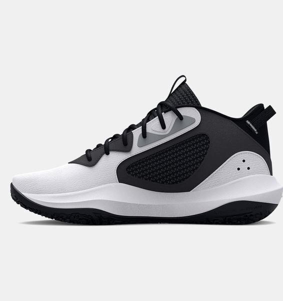 Under Armour UA Lockdown 6 BEYAZ Erkek Basketbol Ayakkabısı - 2