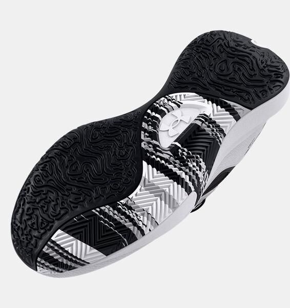 Under Armour UA Lockdown 6 BEYAZ Erkek Basketbol Ayakkabısı - 4