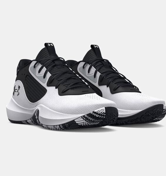 Under Armour UA Lockdown 6 BEYAZ Erkek Basketbol Ayakkabısı - 5