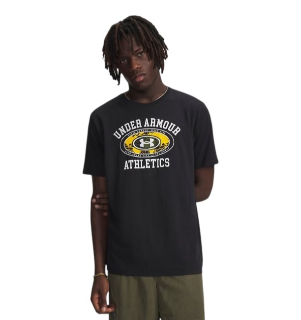 Under Armour UA M 60/40S Armour Globe SS Siyah Erkek Tshirt - 1