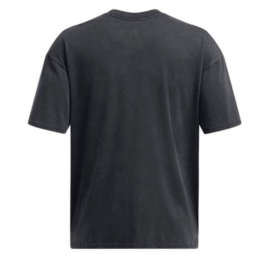 Under Armour UA M HW OS Logo Wash SS Siyah Erkek Tshirt - 4