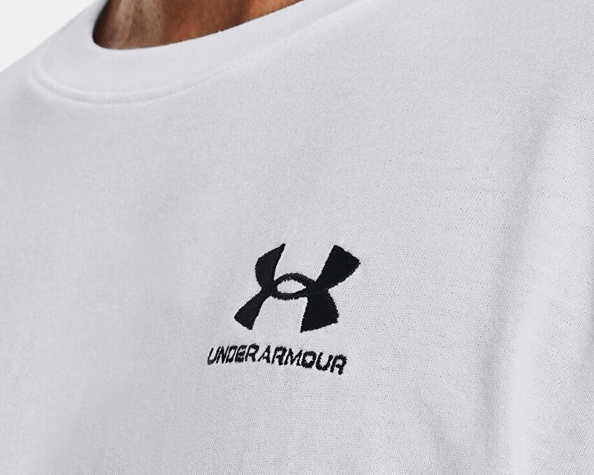 Under Armour UA M Logo Emb Heavyweight SS Beyaz Erkek Tshirt - 4