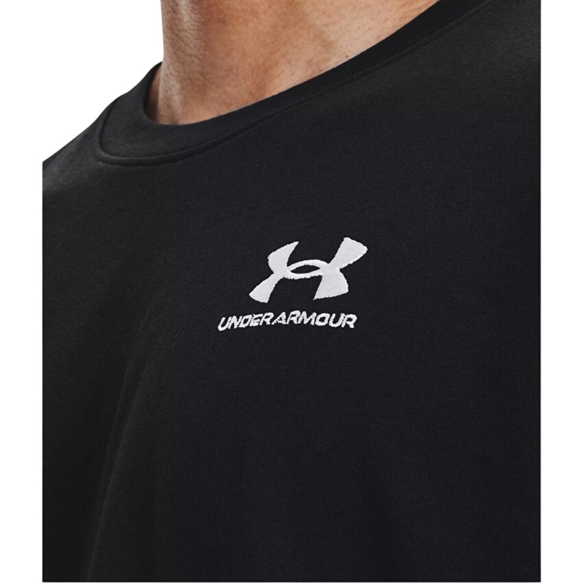 Under Armour UA M Logo Emb Heavyweight SS Siyah Erkek Tshirt - 4