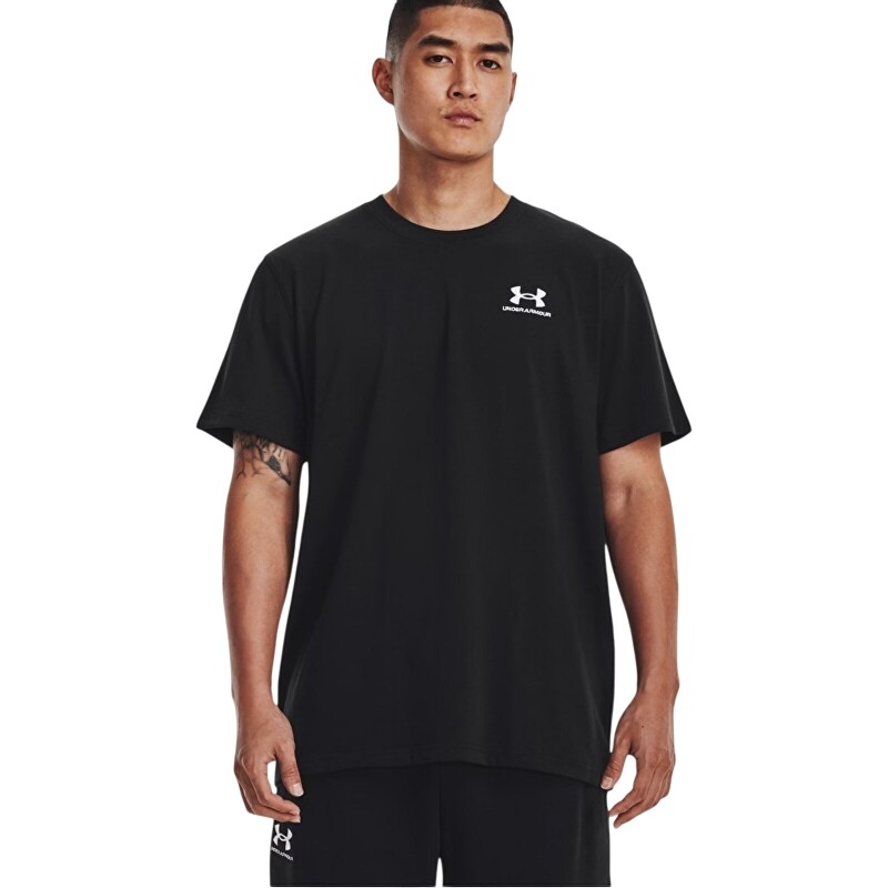 Under Armour UA M Logo Emb Heavyweight SS Siyah Erkek Tshirt - 1