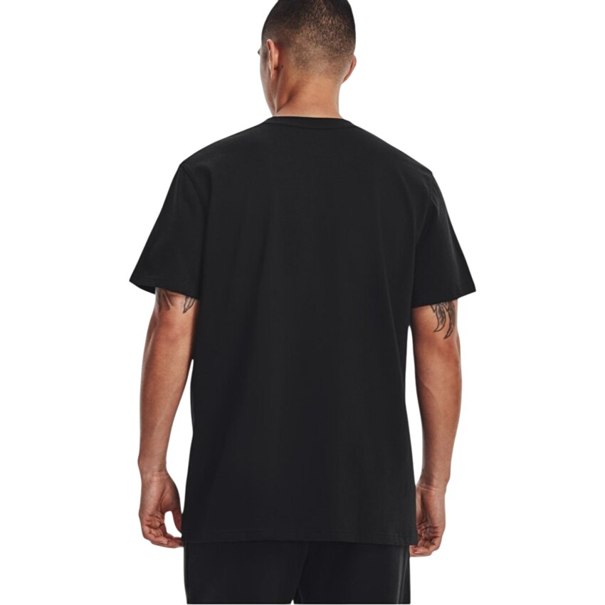Under Armour UA M Logo Emb Heavyweight SS Siyah Erkek Tshirt - 2