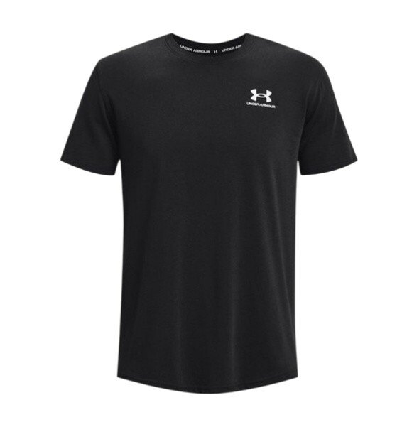 Under Armour UA M Logo Emb Heavyweight SS Siyah Erkek Tshirt - 5