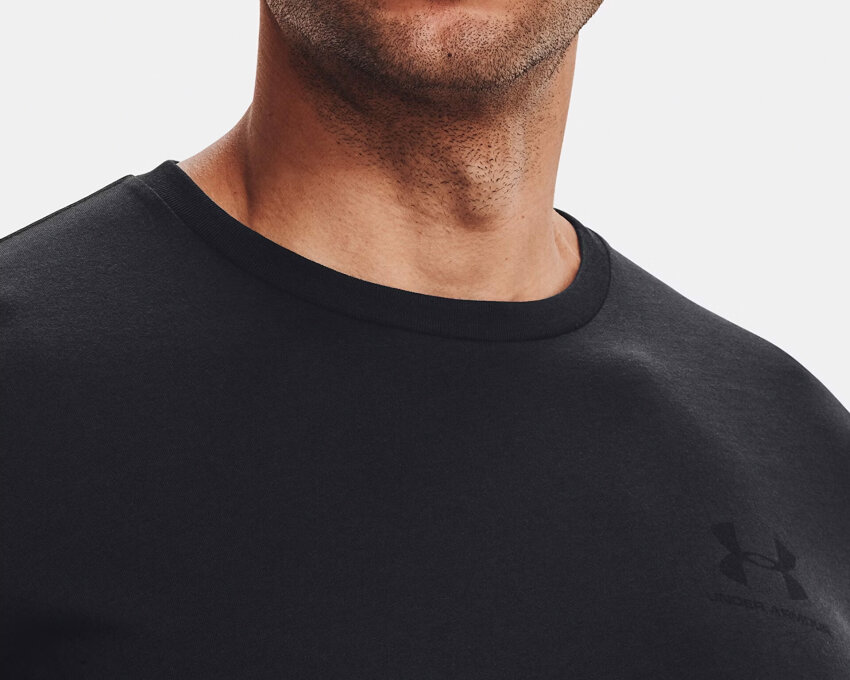 Under Armour UA M Sportstyle Lc SS Siyah Erkek Tshirt - 4