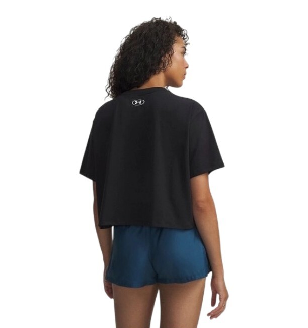 Under Armour UA Rival Boxy Tee Solid Siyah Kadın Tshirt - Under Armour (1)