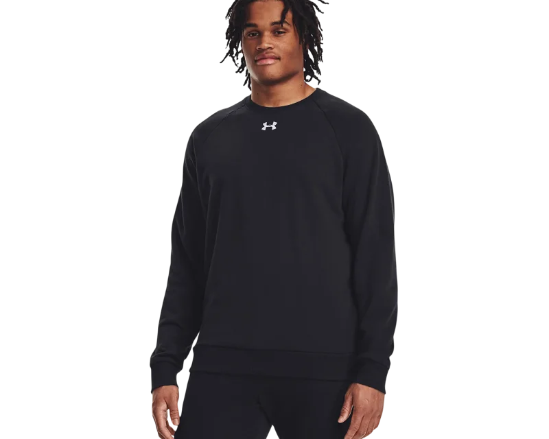 Under Armour UA Rival Fleece Crew SİYAH Erkek Sweatshirt - 1