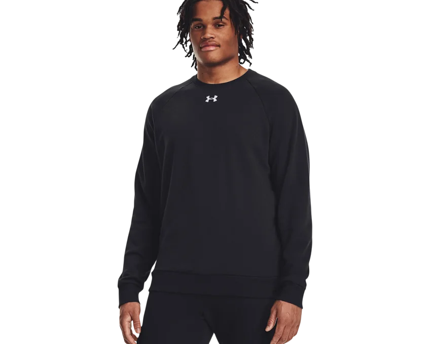 Under Armour UA Rival Fleece Crew SİYAH Erkek Sweatshirt - 1