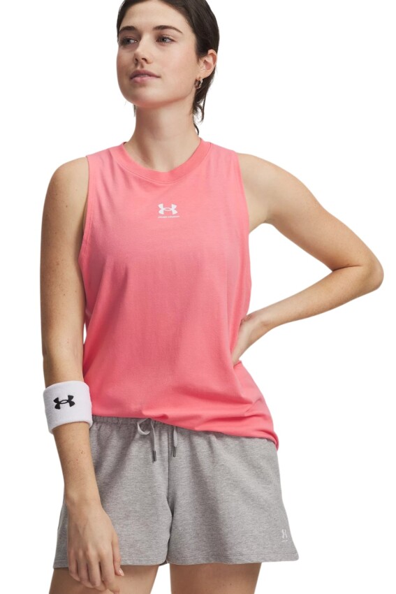 Under Armour UA Rival Muscle Tank Pembe Kadın Atlet - 1