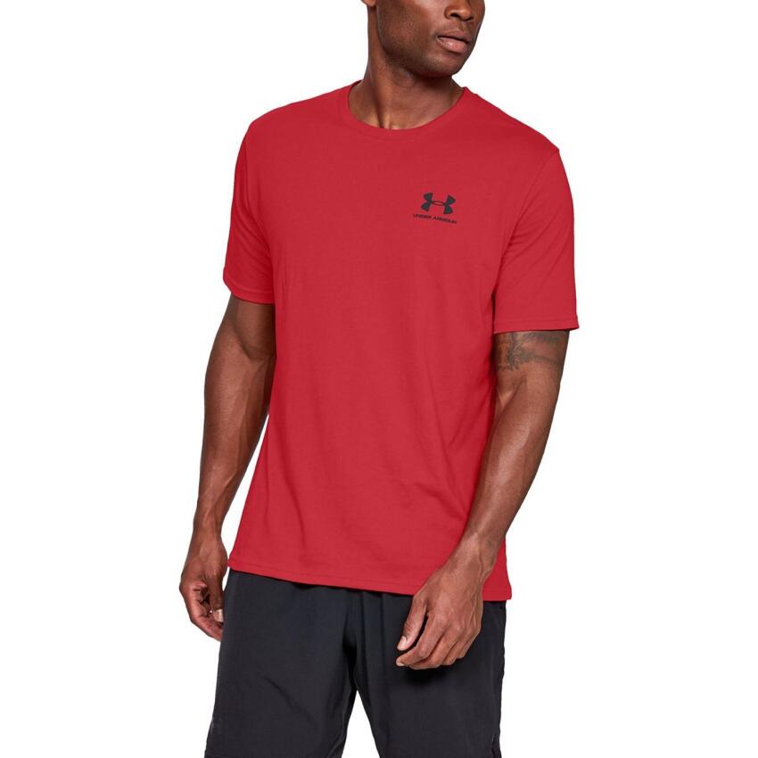 Under Armour UA SPORTSTYLE LC SS Kırmızı-Siyah Erkek Tshirt 1326799-600 - 1