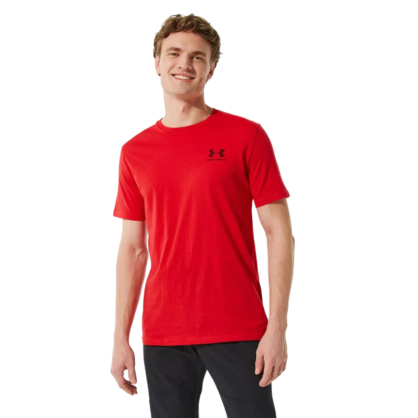 Under Armour UA Sportstyle Lc Ss Kırmızı-Siyah Erkek Tshirt - 1