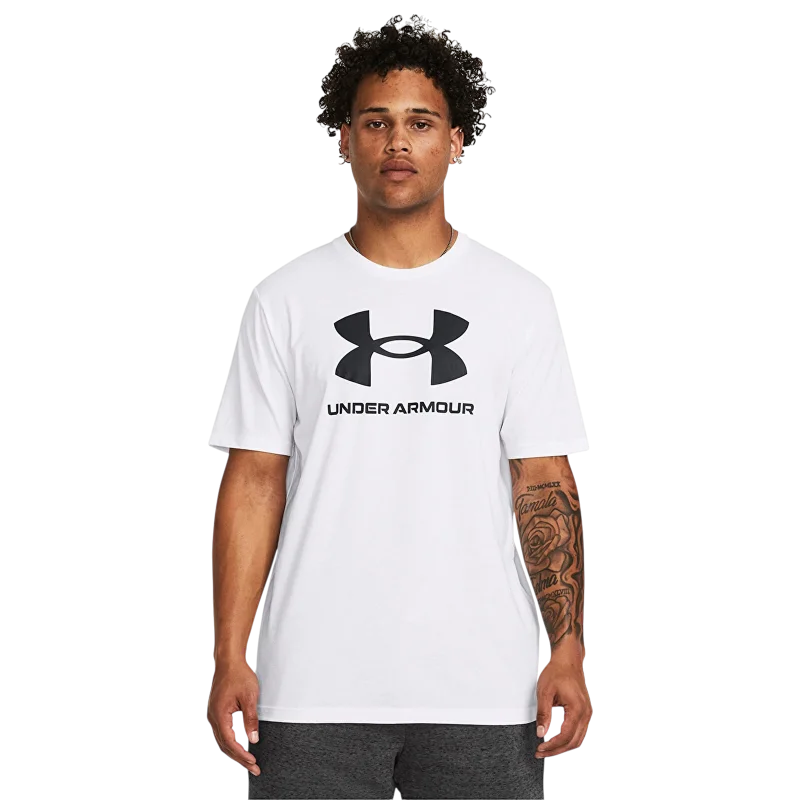 Under Armour UA Sportstyle Logo Update SS BEYAZ Erkek Tshirt - 1