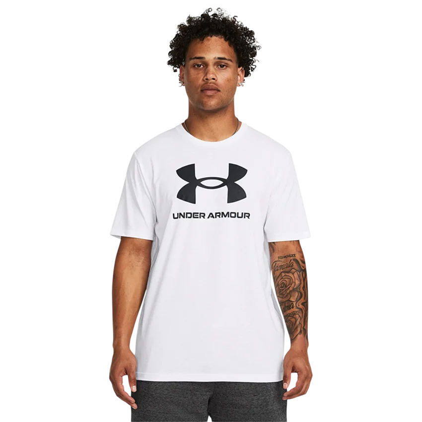 Under Armour UA Sportstyle Logo Update SS BEYAZ Erkek Tshirt - 1