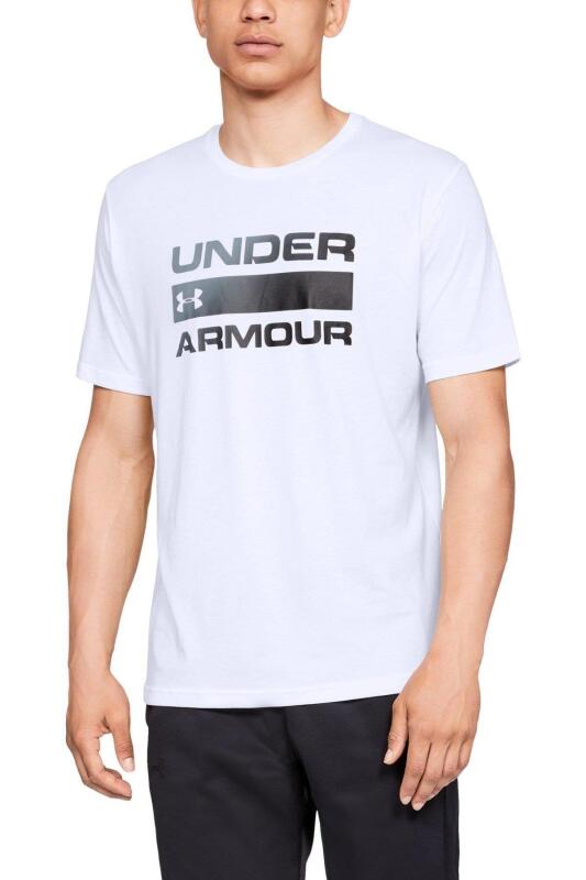Under Armour UA TEAM ISSUE WORDMARK SS BEYAZ Erkek Tshirt 1329582-100 - 1