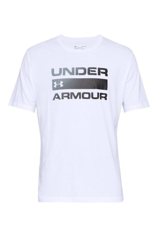 Under Armour UA TEAM ISSUE WORDMARK SS BEYAZ Erkek Tshirt 1329582-100 - 4