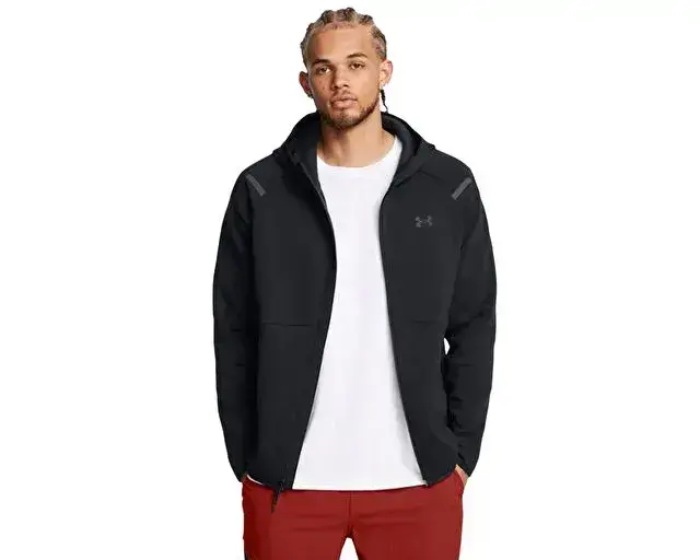 Under Armour UA Unstoppable Flc FZ HD EU SİYAH Erkek Sweatshirt - 1