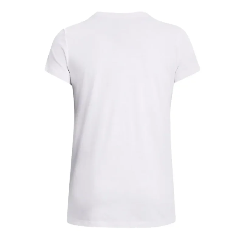 Under Armour UA W SPORTSTYLE LOGO SS Beyaz-Siyah Kadın Tshirt - 4