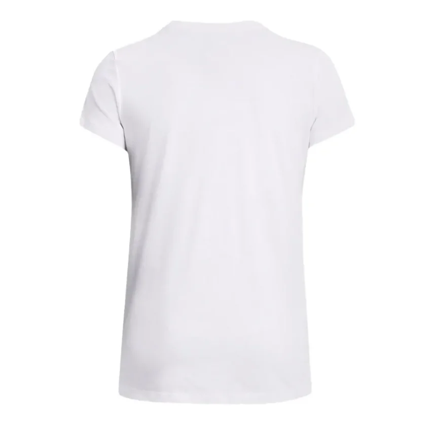 Under Armour UA W SPORTSTYLE LOGO SS Beyaz-Siyah Kadın Tshirt - 4
