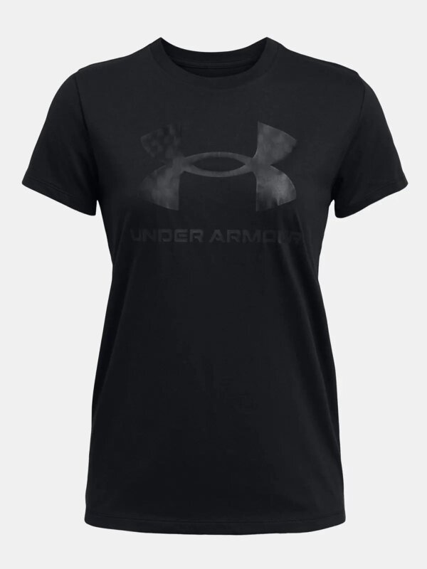 Under Armour UA W SPORTSTYLE LOGO SS SİYAH Kadın Tshirt - 3