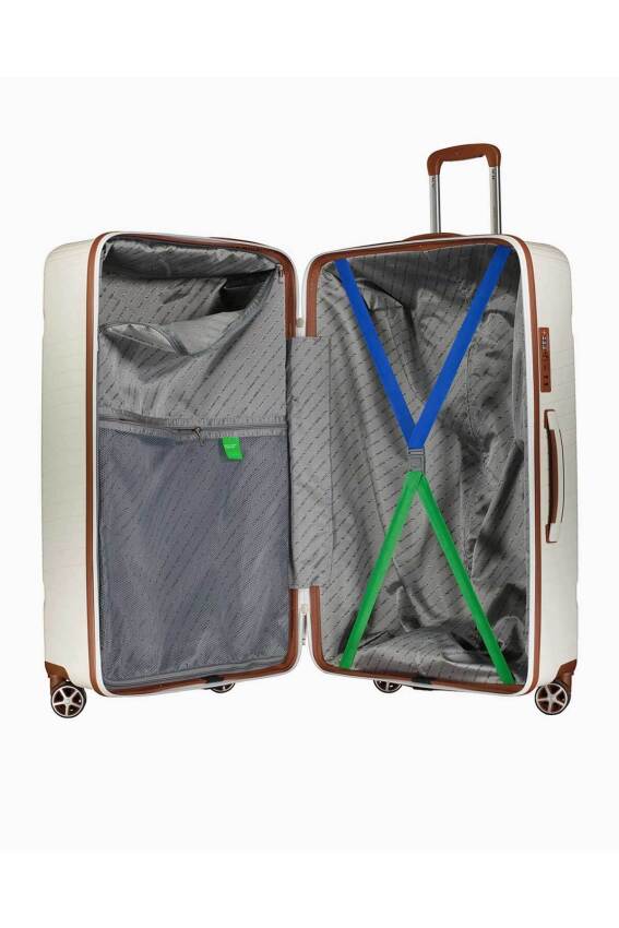 United Colors Of Benetton Trolley 60 Cm Beyaz Unisex Valiz - 4