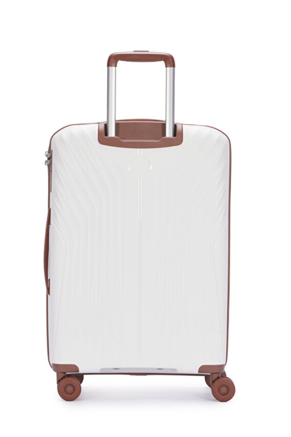 United Colors Of Benetton Trolley 60 Cm Unisex Beyaz Valiz - 2