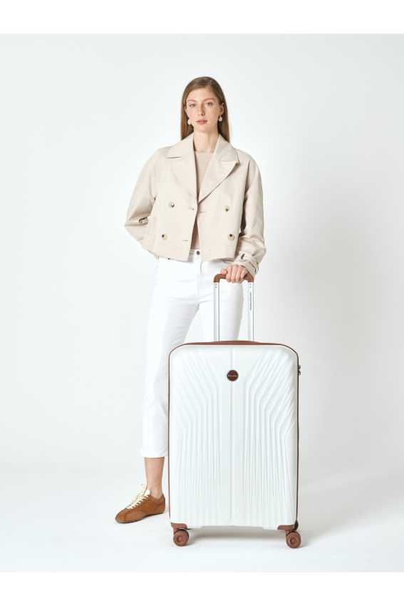 United Colors Of Benetton Trolley 70 Cm Unisex Beyaz Valiz - 5