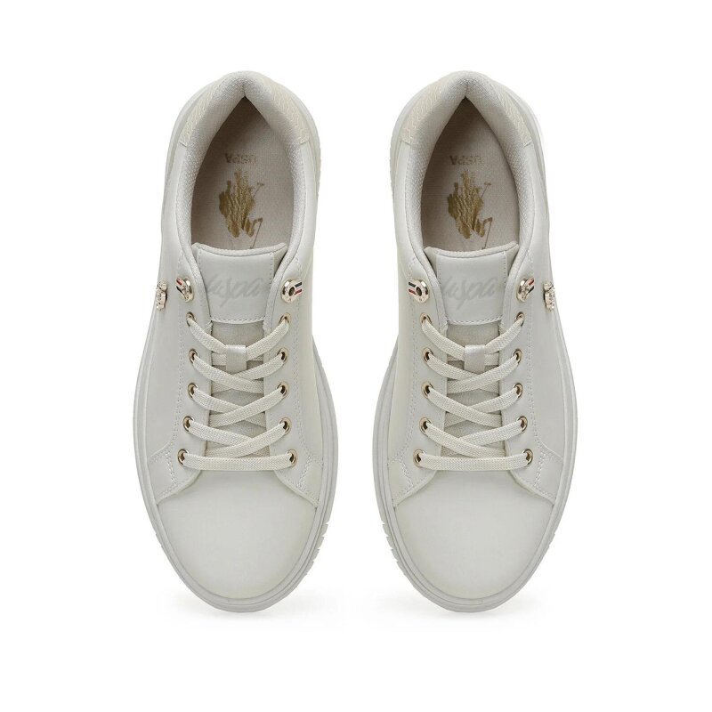U.S. Polo Assn. 3S ONZA 3PR Bej Kadın Sneaker - 4