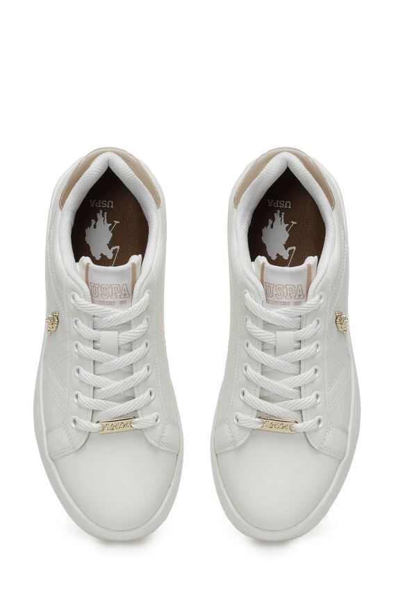 U.S. Polo Assn. 3W EXTRA 3PR BEYAZ Kadın Sneaker - 4
