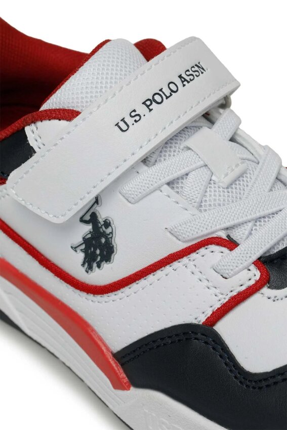 U.S. Polo Assn. 4M MARTELL JR 4FX BEYAZ Çocuk Günlük Ayakkabı - 7